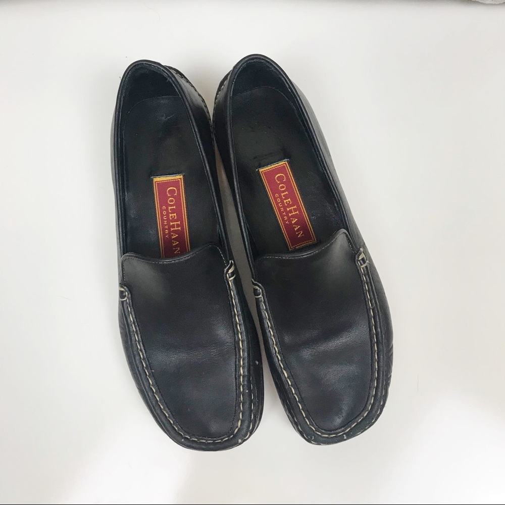 Cole Haan | Country Black Leather Loafers
